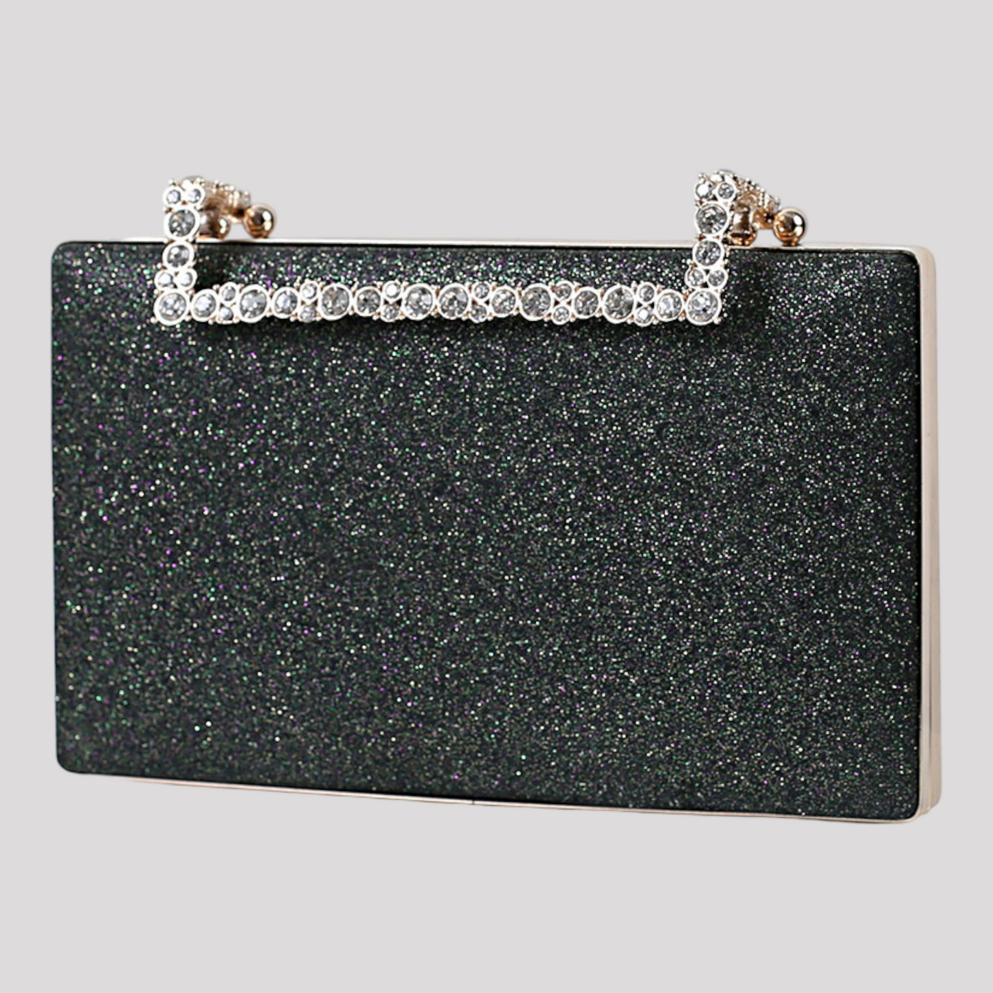 Crystal Handle Evening Clutch Bag available in 9 Colours