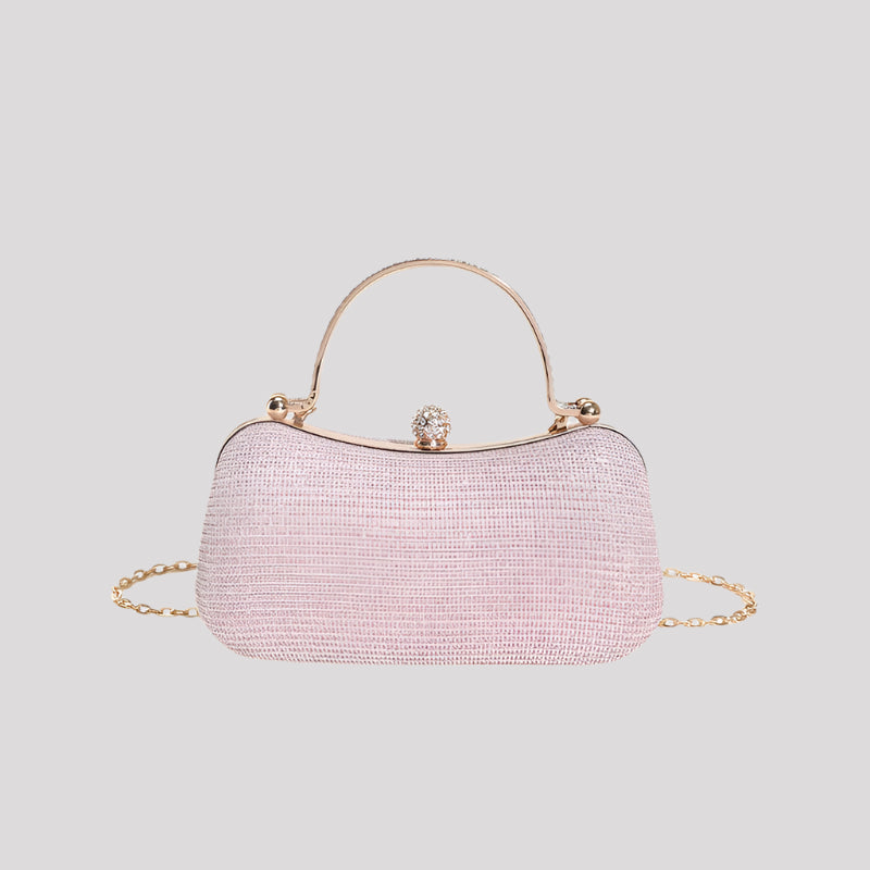Diamonte Encrusted Double Handle Clutch, available in 5 colours