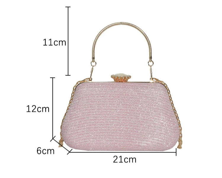 Glitter Clutch/Hand Bag Available in 4 Colours