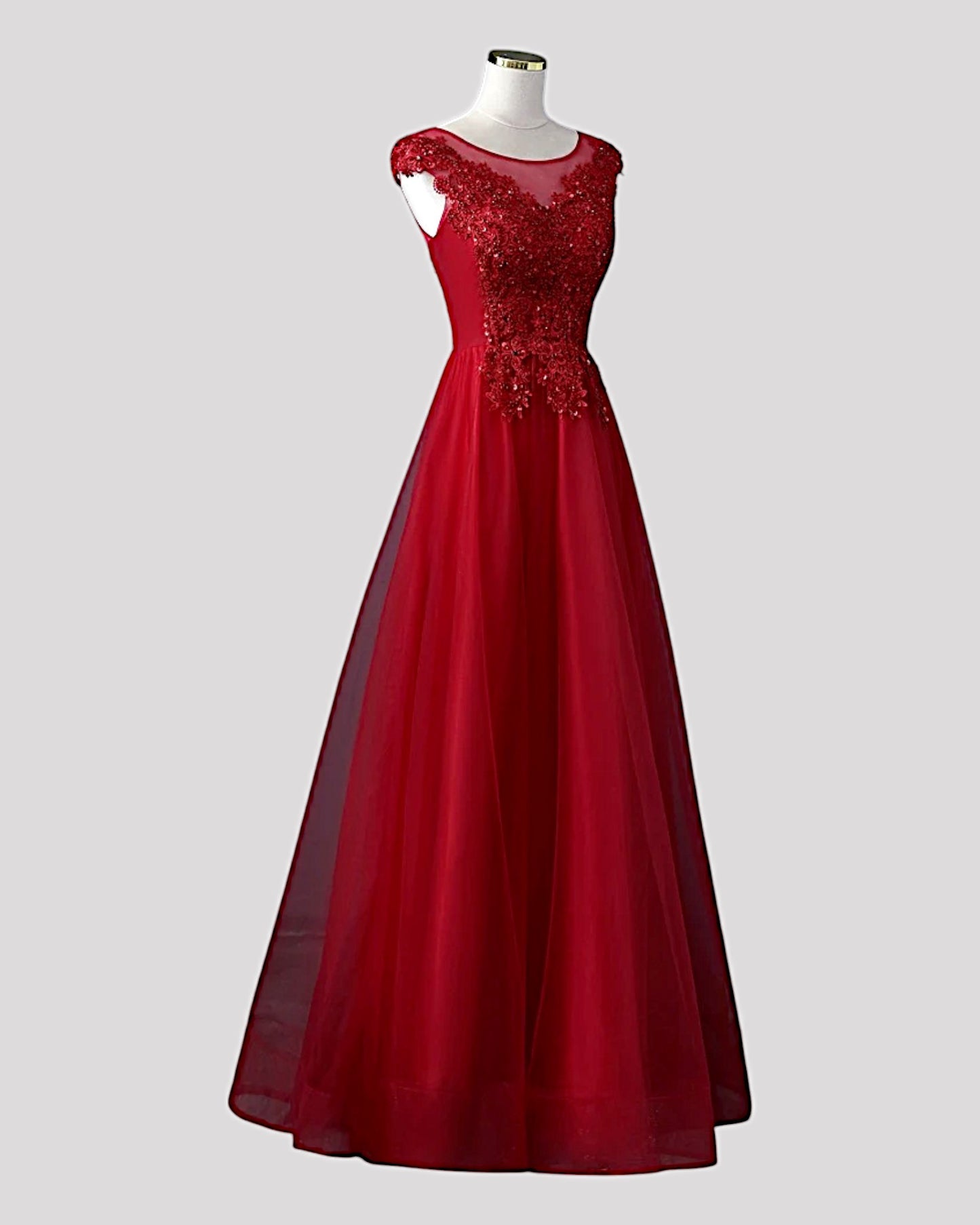 Lace Aline Dress with adjustable lace up back and Capped Sleeve Available in 2 colours