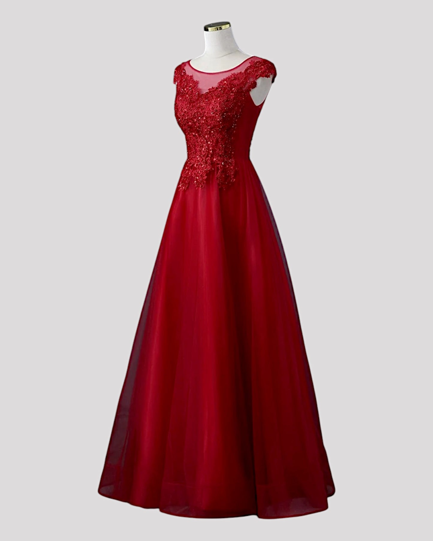 Lace Aline Dress with adjustable lace up back and Capped Sleeve Available in 2 colours