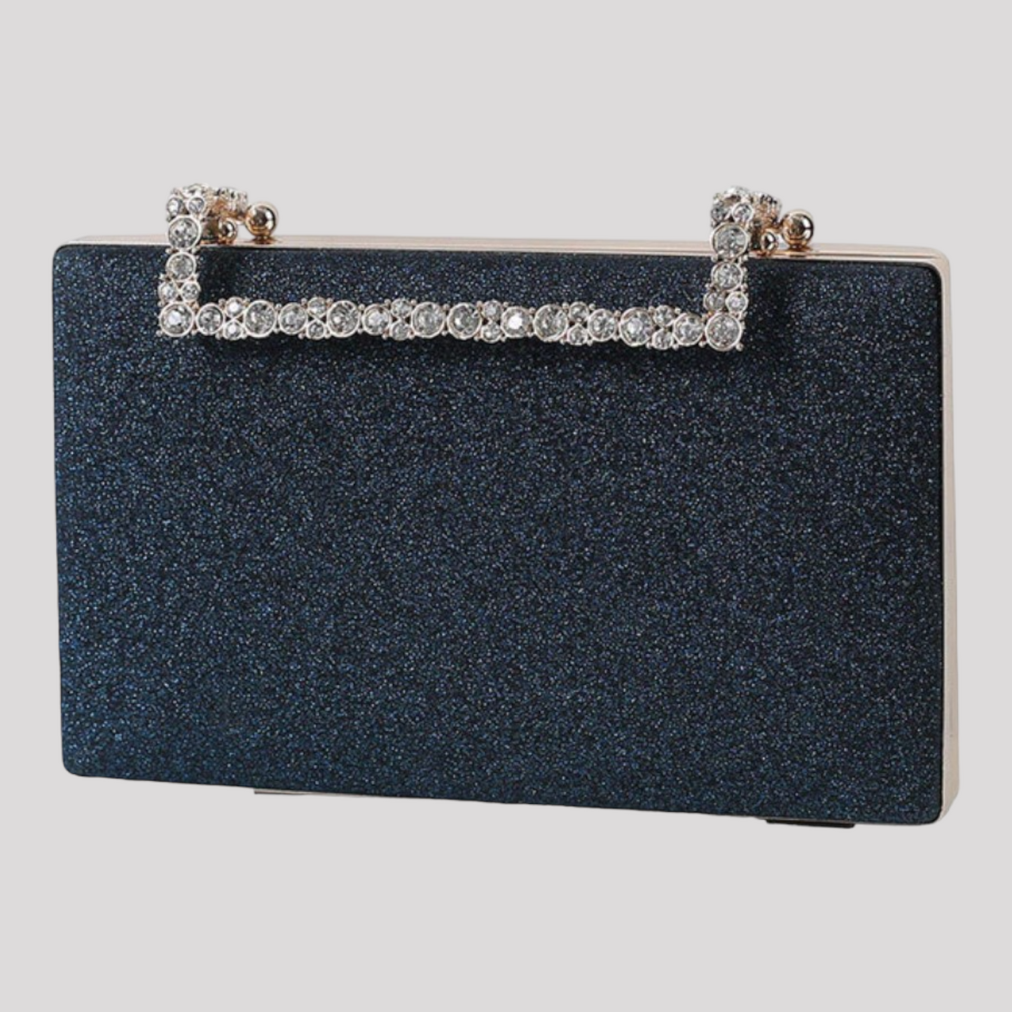 Crystal Handle Evening Clutch Bag available in 9 Colours