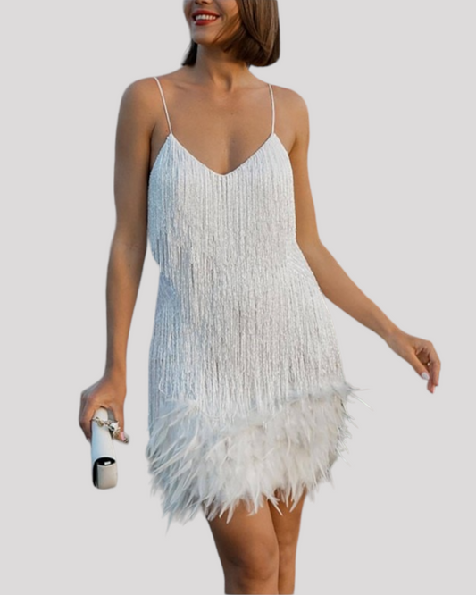 Gatsby Style with Straps and Cocktail Dress