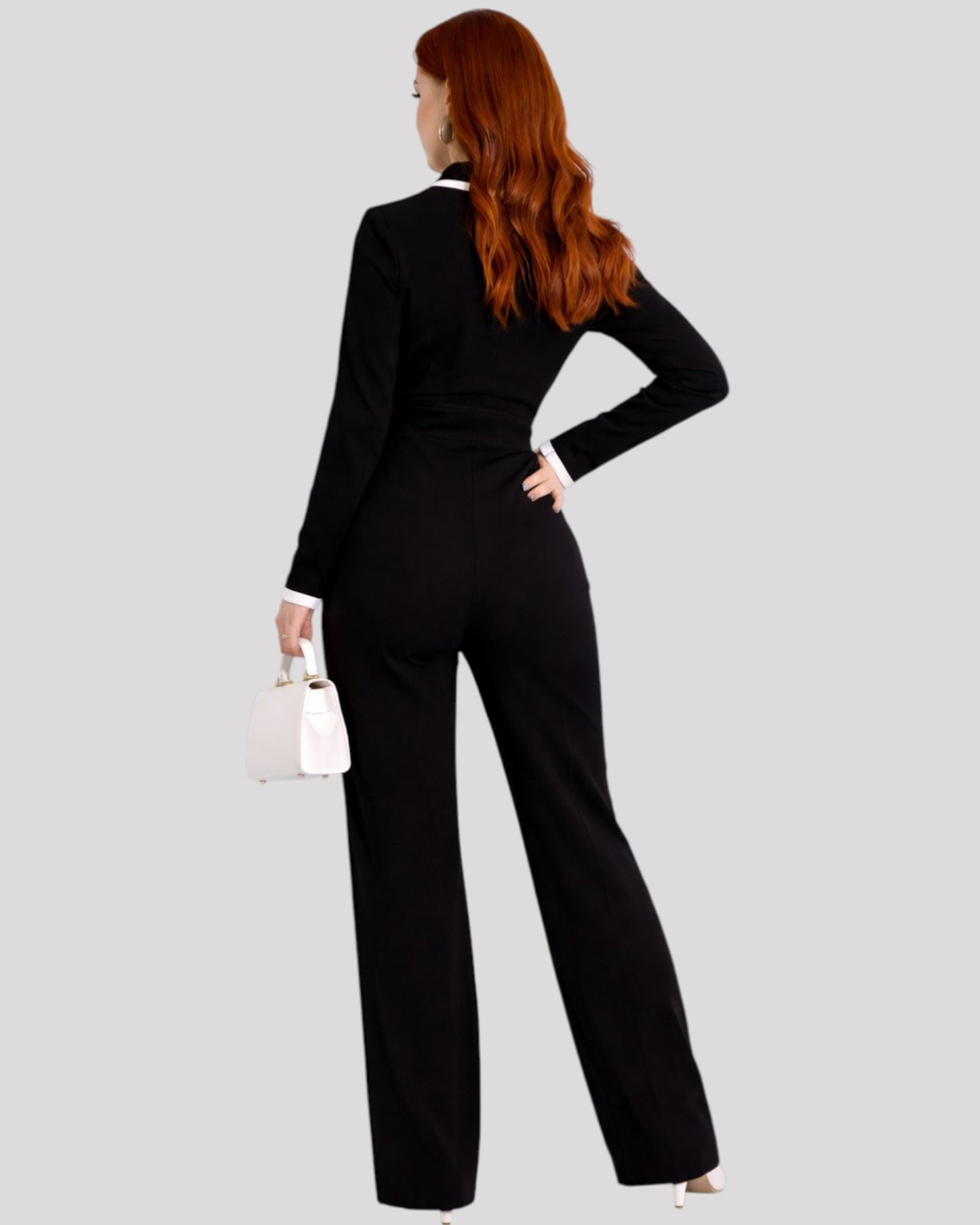Monochrome Black and White Jumpsuit