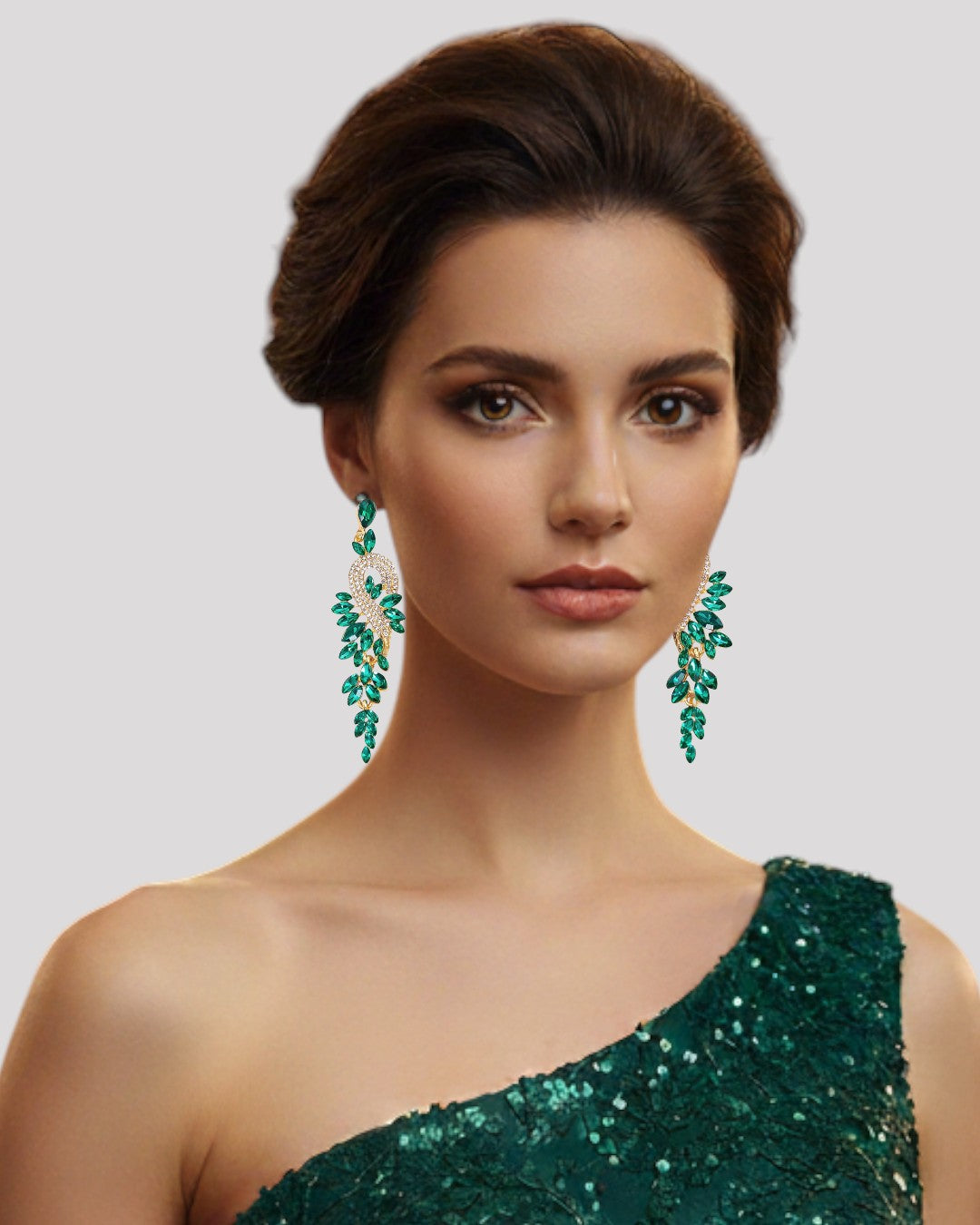 Crystal Drop Earrings available in 8 Colours