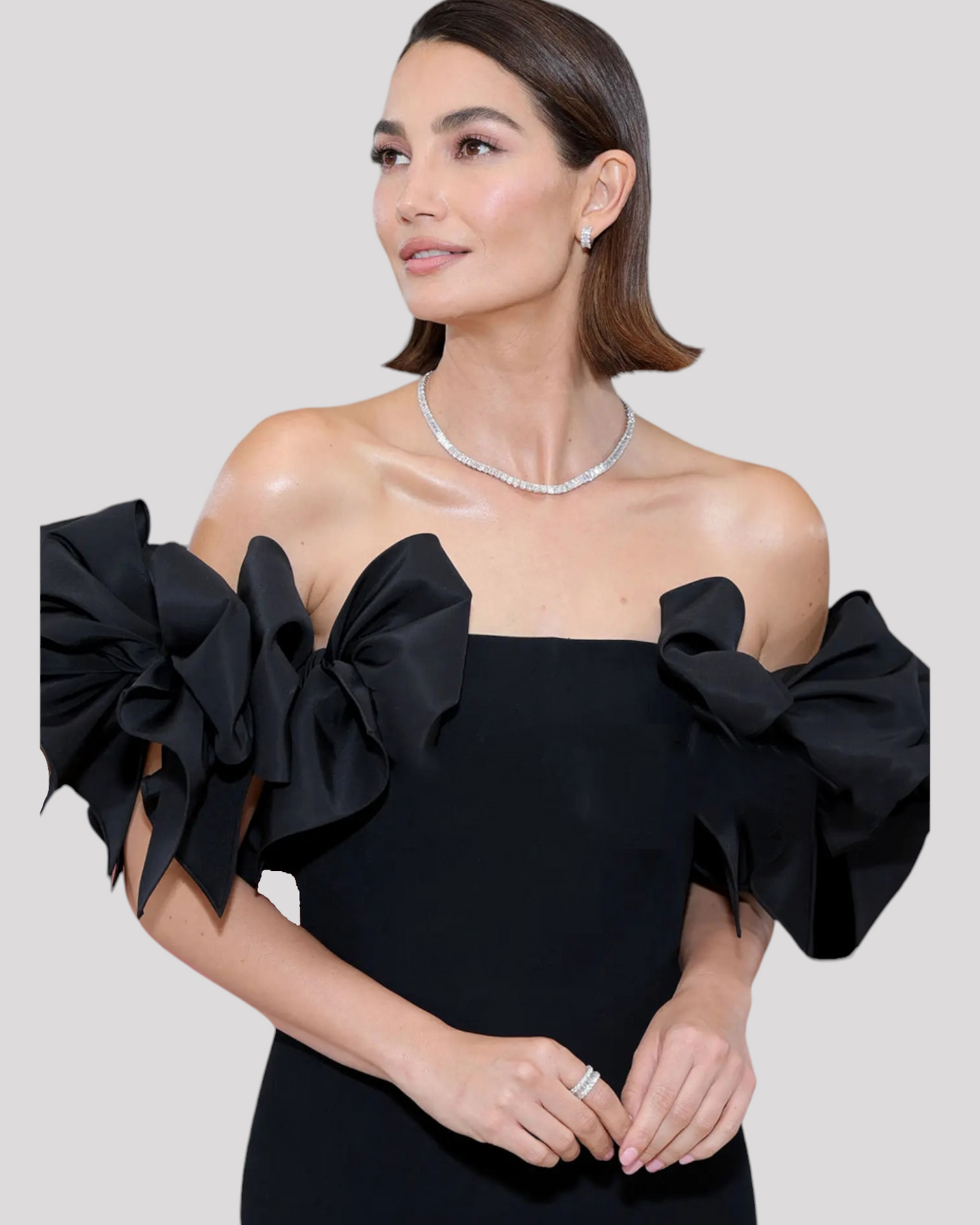 Gorgeous Off The Shoulder Bow Feature Cocktail Dress