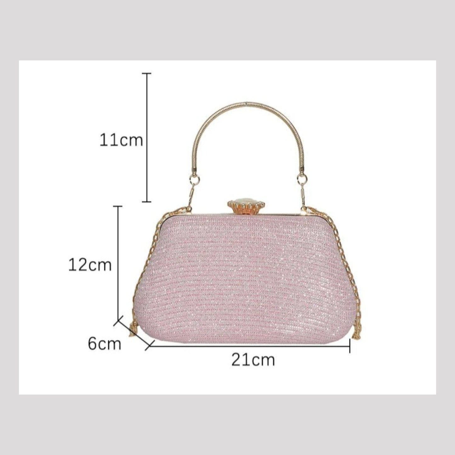 Glitter Clutch/Hand Bag Available in 4 Colours