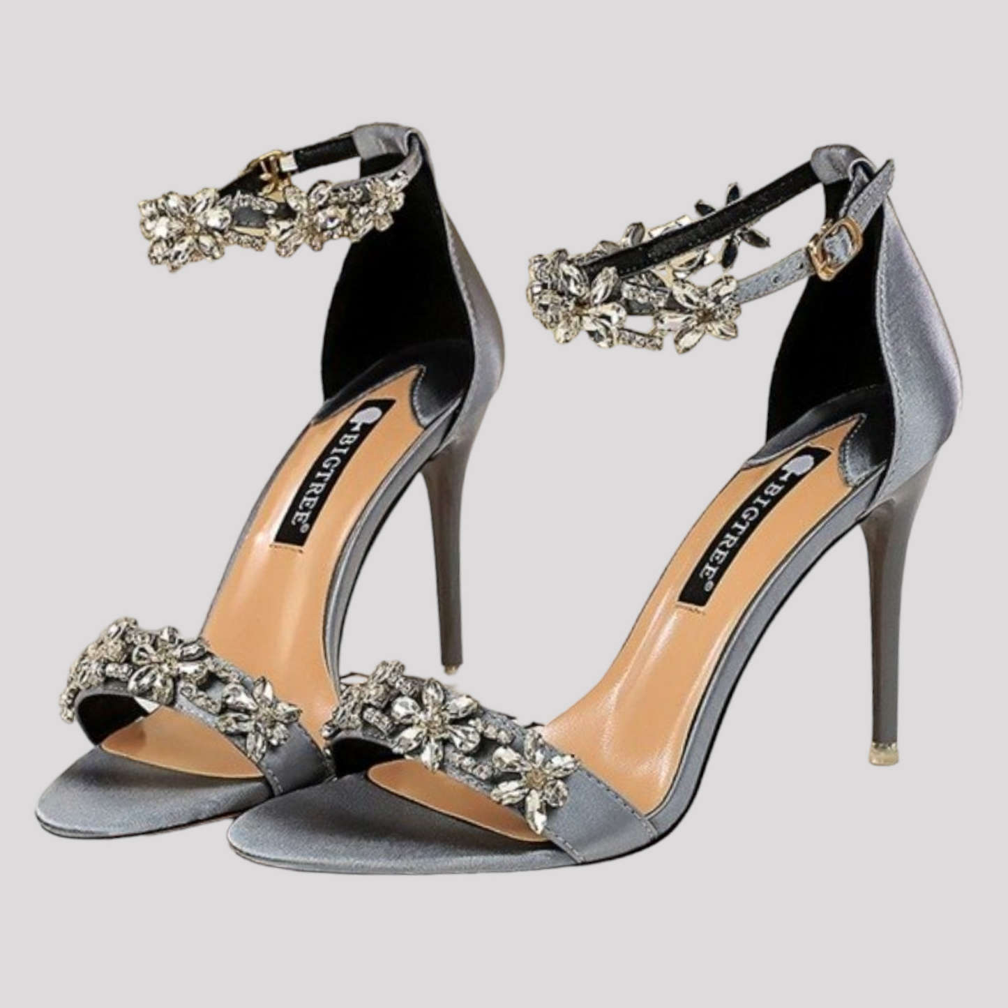 Stunning Diamonte Bling Strappy High Heels Available in 5 Colours