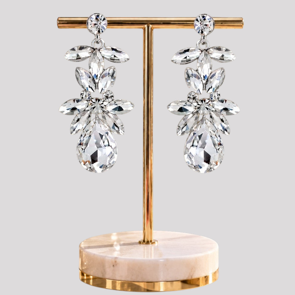 Crystal Cluster Earrings